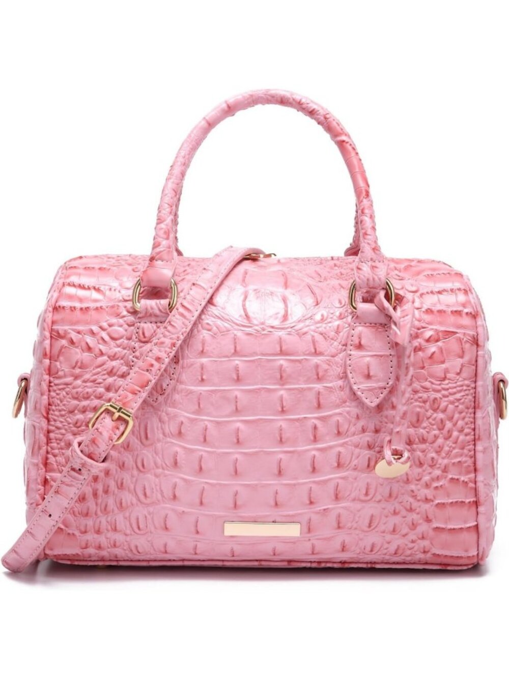 Stylish Crocodile Print Handbag for Women - Top Handle Leather Shoulder Purse